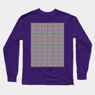 green/purple fish pattern Long Sleeve T-Shirt